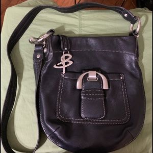 B Makowsky Leather Crossbody Bag